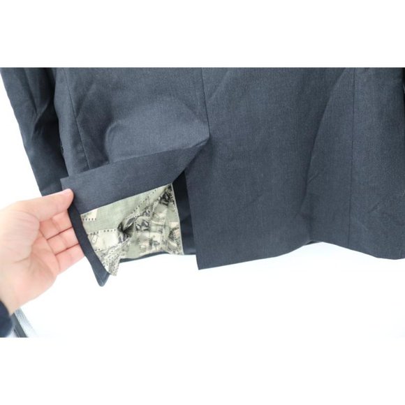 Ted baker sport coat men's 40L charcoal gray Debonair Movjak two button wool - Picture 8 of 16